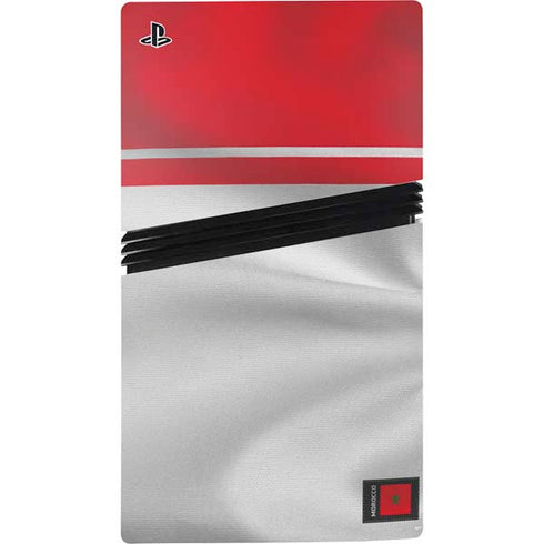 Morocco Soccer Flag PS5 Pro Disk Console Skin
